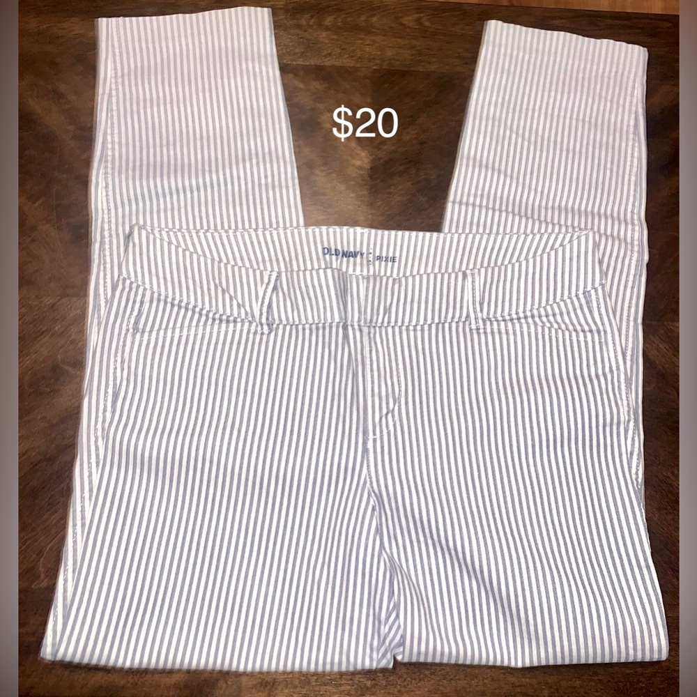 Old Navy Striped Pixie Cut Pants